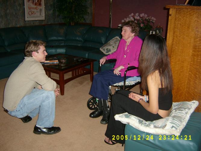 Margaret Grant and His Girlfriend Christmas 2005